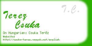 terez csuka business card